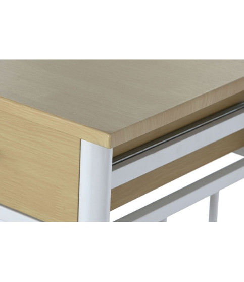 MESA Y DOS TABURETES SOUL BAR WHITE