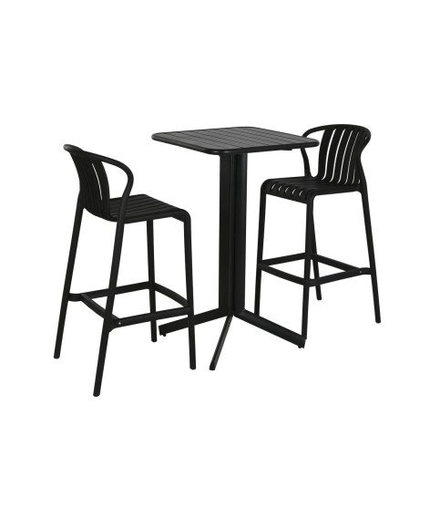 MESA Y 2 SILLAS TIME BLACK