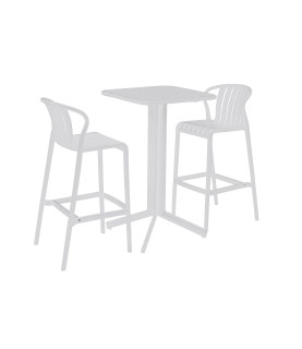 MESA Y 2 SILLAS TIME WHITE