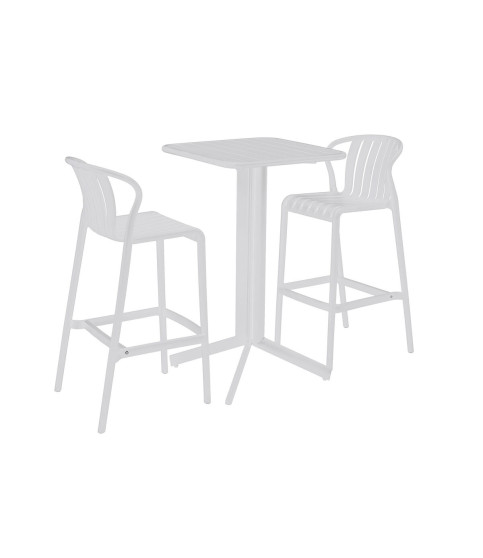 MESA Y 2 SILLAS TIME WHITE