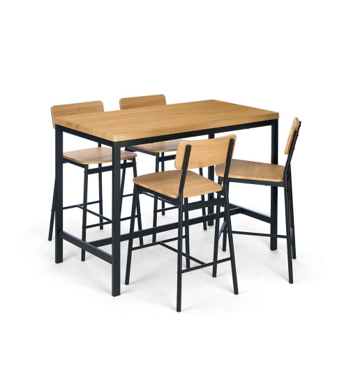 MESA Y 4 TABURETES CLASIC BAR