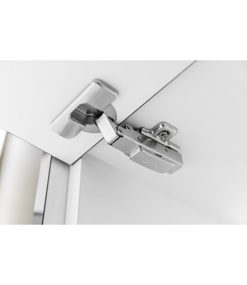 Bisagra superpuesta con cierre suave GTV Ø35 PRESTIGE, H=0, clip-on, sin tornillos euro