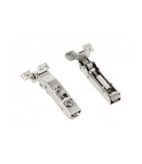 Bisagra superpuesta SILENTO PRO, marco de aluminio, con cierre suave, prow H=0,3D, bolsa de polietileno, clip-on, sin eurotornillo