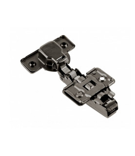 Bisagra superpuesta SILENTO PRO con amortiguador, RDP H=0, 3D, bolsa de polietileno, sin euro, color negro