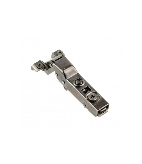 Half-overlay hinge for aluminum frame SILENTO PRO, with soft-close, prow H=0, 3D, polybag, without euro, black Half-overlay hinge for aluminum frame SILENTO PRO, with soft-close, prow H=0, 3D, polybag, without euro, black