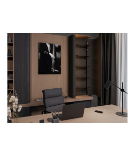 Bisagra semiencajada SILENTO PRO con amortiguador, prow H=0, 3D, bolsa de polietileno, sin euro, color negro