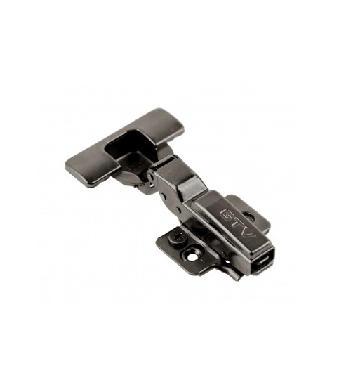 Half-overlay hinge SILENTO PRO with soft-close, prow H=0, 3D, polybag, without euro, black Half-overlay hinge SILENTO PRO with soft-close, prow H=0, 3D, polybag, without euro, black