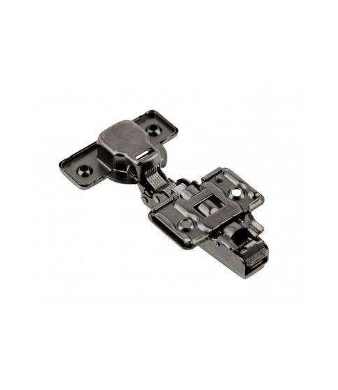 Half-overlay hinge SILENTO PRO with soft-close, prow H=0, 3D, polybag, without euro, black Half-overlay hinge SILENTO PRO with soft-close, prow H=0, 3D, polybag, without euro, black