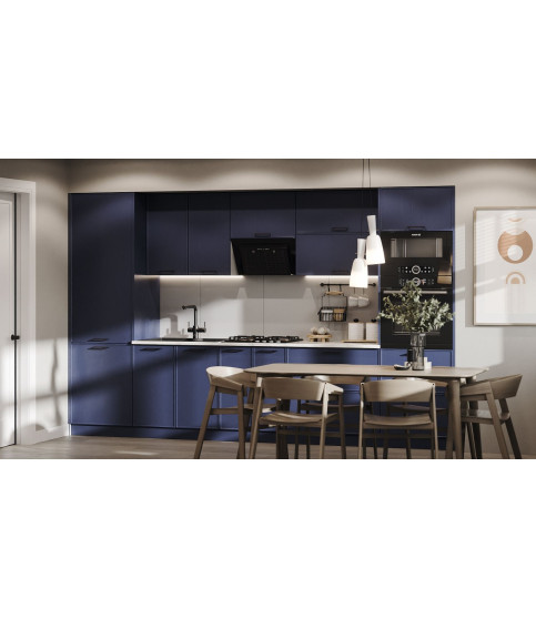 COCINA ARIEL 320 СМ MDF ROBLE AZUL