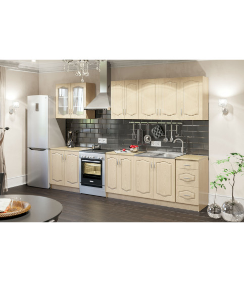 COCINA OLYA 260 GRIS CLARO TEXTURA SUPERMAT LUX
