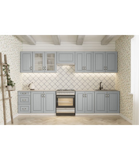 COCINA PROVENCE 320 CM MDF LAGUNA AZUL LUX
