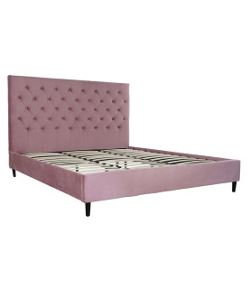 CAMA DKD HOME DECOR DE MADERA ROSA 180 × 200 CM