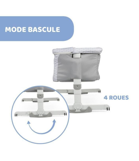 CUNA PARA BEBÉ CHICCO NEXT2ME DREAM — GRIS PLATEADO