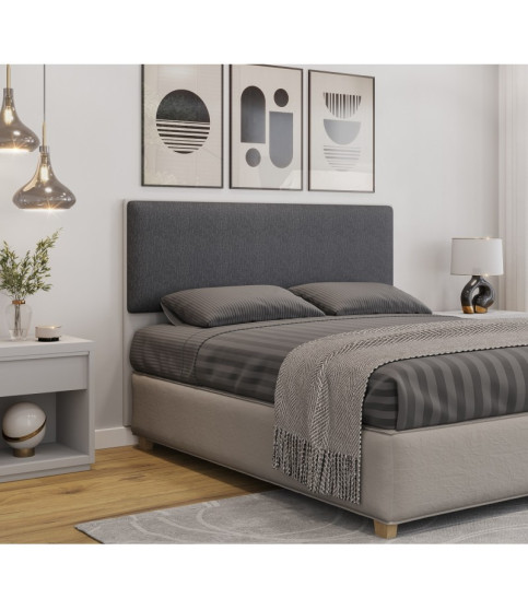 CABECERO DE CAMA UNI 160 MDF MIEL TEJIDO PANAMA