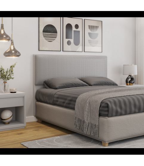 CABECERO DE CAMA UNI 160 MDF MIEL TEJIDO PANAMA
