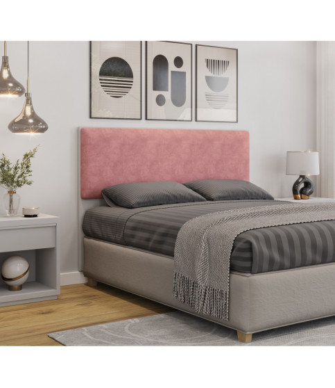 CABECERO DE CAMA UNI 160 MDF MIEL TEJIDO PANAMA