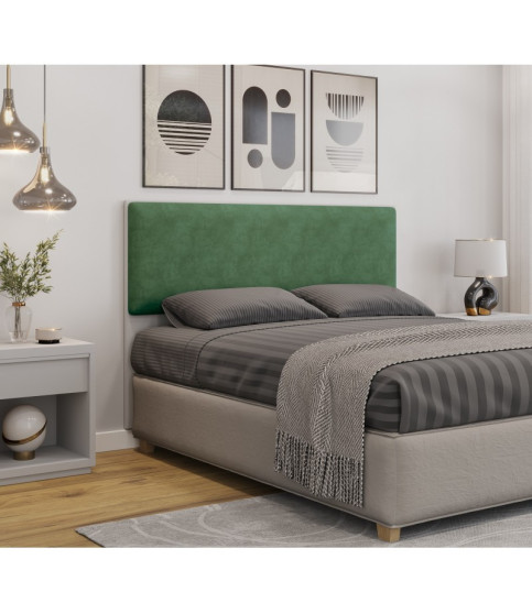 CABECERO DE CAMA UNI 160 MDF MIEL TEJIDO PANAMA