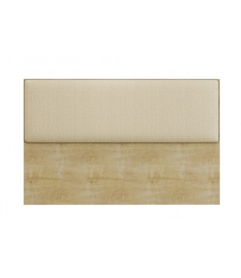 CABECERO DE CAMA UNI 160 MDF MIEL TEJIDO PANAMA