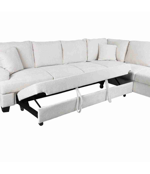 SOFÁ CAMA ESPRIT HOME BEIGE MODERNO