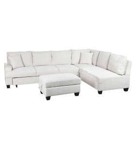SOFÁ CAMA ESPRIT HOME BEIGE MODERNO