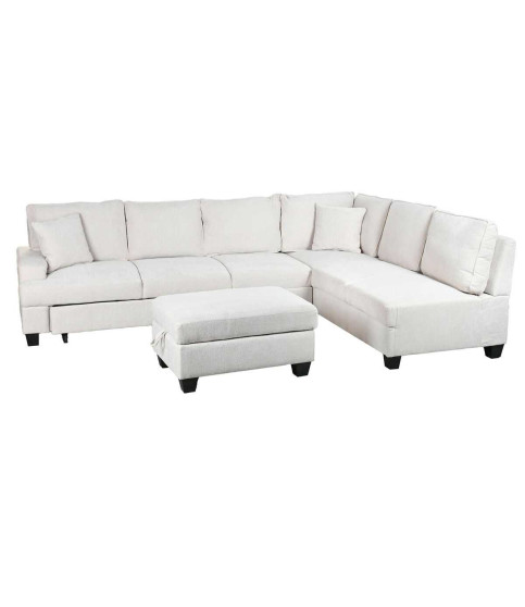 SOFÁ CAMA ESPRIT HOME BEIGE MODERNO