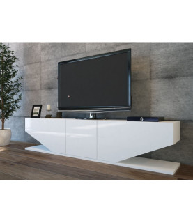 Mueble de TV VIOLET blanco brillo 180 cm