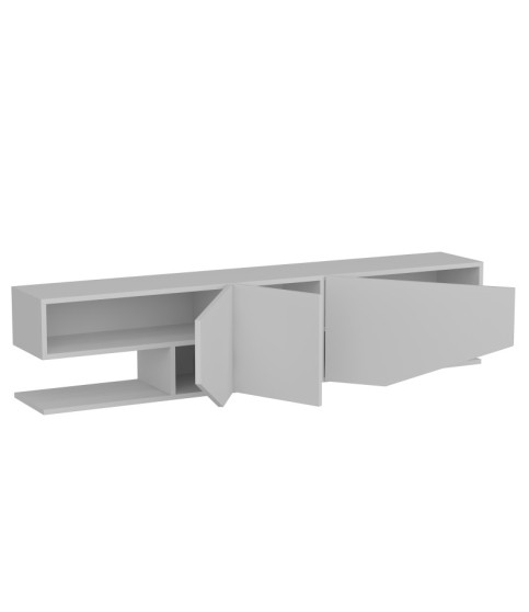 Mueble de TV VIOLET blanco brillo 180 cm