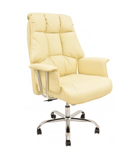 Sillón de oficina FIRENZE, alto, regulación de altura, mecanismo multifunción, similpiel beige