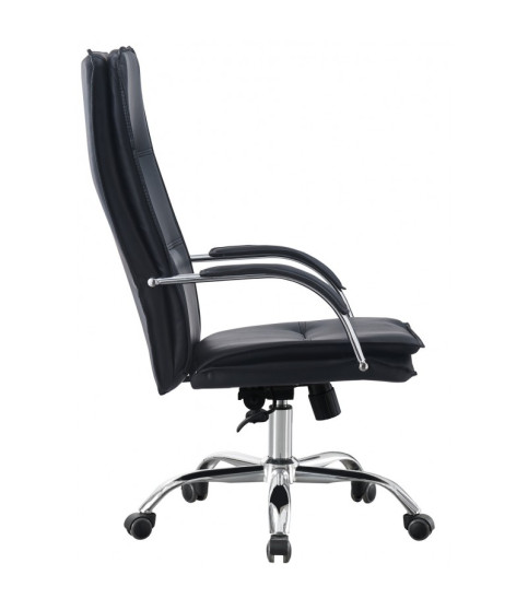 Sillón de oficina NEROTH, alto, mecanismo multifunción, similpiel crema