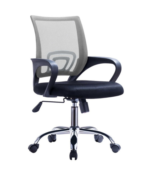 Office chair FISS NEW (M), black, tilting, mesh and fabric Office chair FISS NEW (M), black, tilting, mesh and fabric