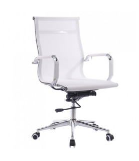 Sillón de oficina IGOR blanco de malla