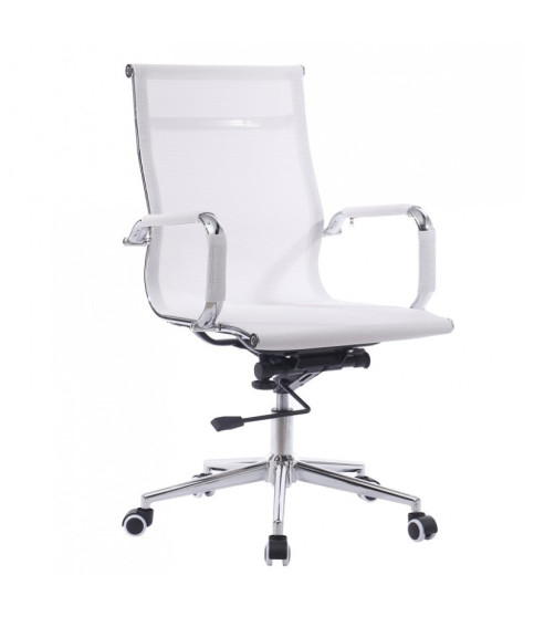 Sillón de oficina IGOR blanco de malla