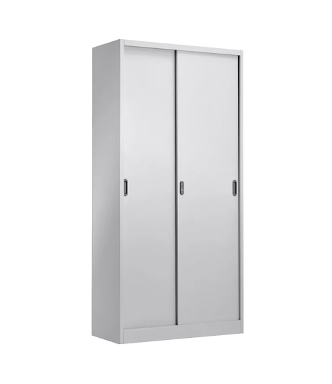 Armario metálico OLIMPO, puertas correderas, gris ral 7035, 90x46x185 cms Armario metálico OLIMPO, puertas correderas, gris ral 7035, 90x46x185 cms