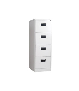 Archivador metálico OLIMPO, 4 cajones, gris ral 7035