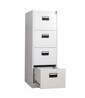Archivador metálico OLIMPO, 4 cajones, gris ral 7035