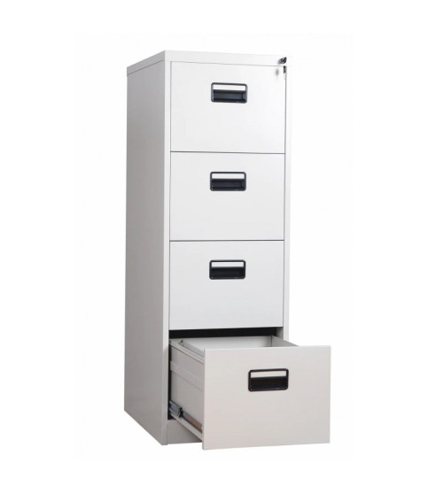 Archivador metálico OLIMPO, 4 cajones, gris ral 7035