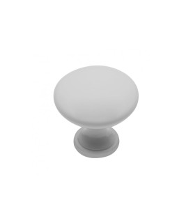Pomo zamak TERNI blanco brillo