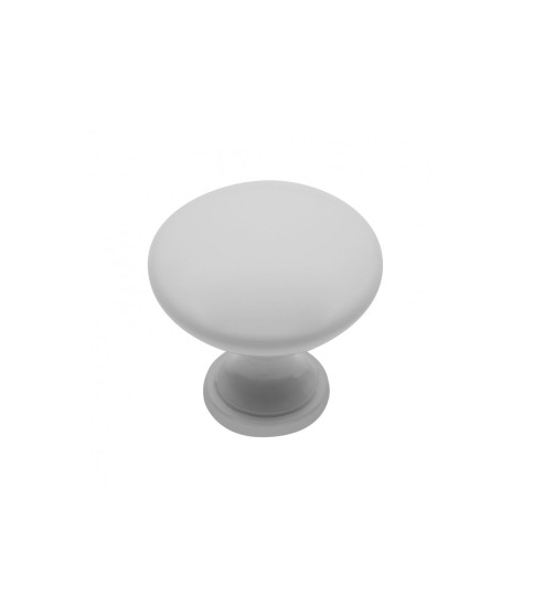 Pomo zamak TERNI blanco brillo
