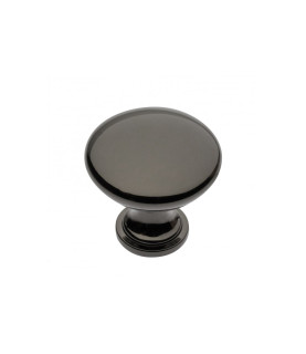 Pomo zamak TERNI cromo negro