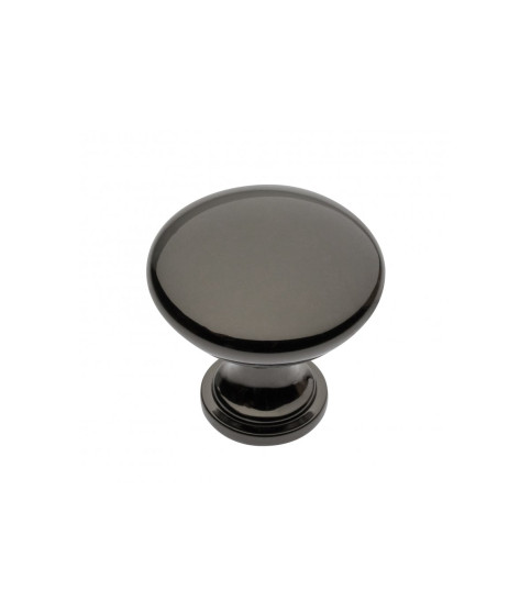 Pomo zamak TERNI cromo negro