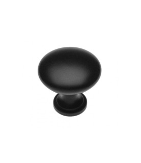 Pomo zamak TERNI negro mate