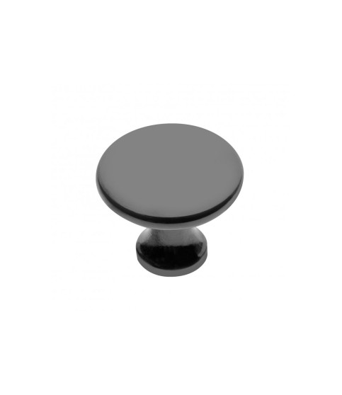 Pomo zamak UDINE negro cromo