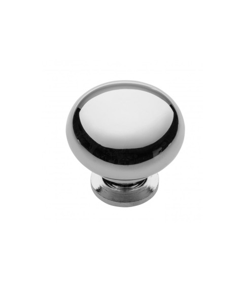 Pomo de acero BERGAMO cromado
