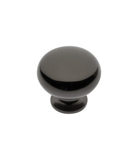 Pomo de acero BERGAMO cromo negro