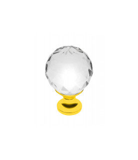 Pomo Crystal Palace A 30  mm (DORADO + CRISTAL)