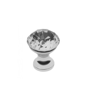 Pomo Crystal Palace B 20  mm (CROMO + CRISTAL)