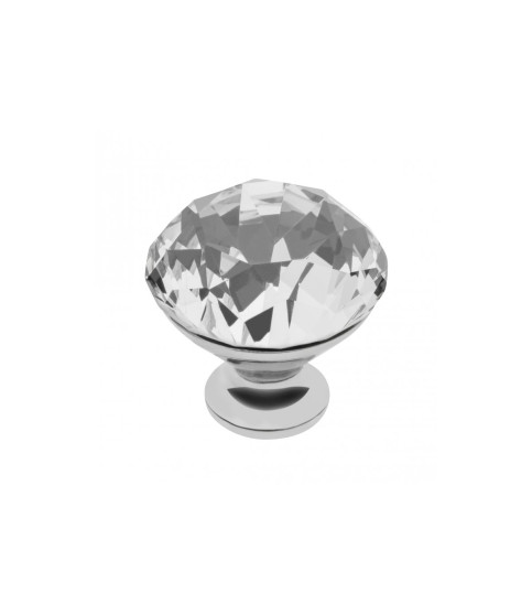Pomo Crystal Palace B 40  mm (CROMO + CRISTAL)