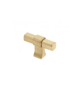 TIRADOR (BOTÓN) MUEBLE GTV IMPERIAL ZNAL ORO CEPILLADO