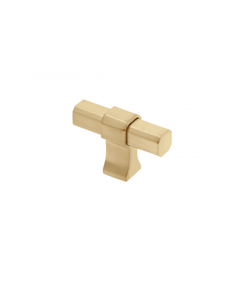 TIRADOR (BOTÓN) MUEBLE GTV IMPERIAL ZNAL ORO CEPILLADO