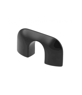 Tirador MILANO de zink y aluminio C=32 negro mate